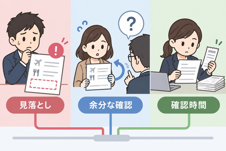 申請レビューの試作で見落とし、不要な差し戻し、担当者の確認時間を別々に記録する方法