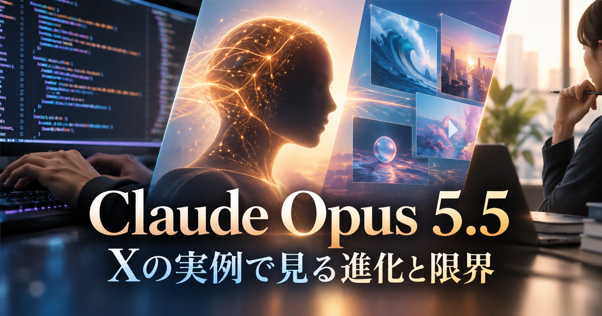 Claude Opus 5.5。Xの実例で見る進化と限界